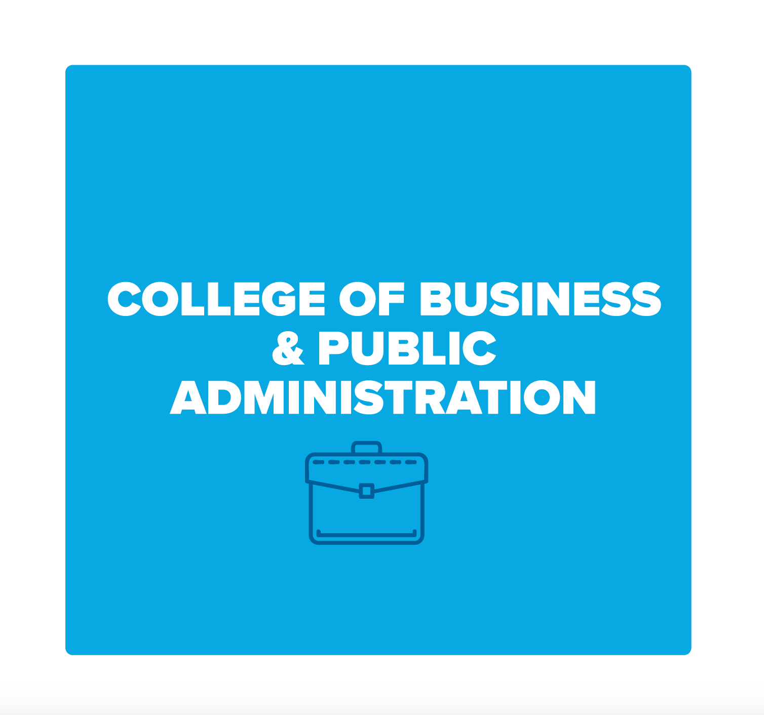College of Business and Public Administration Button